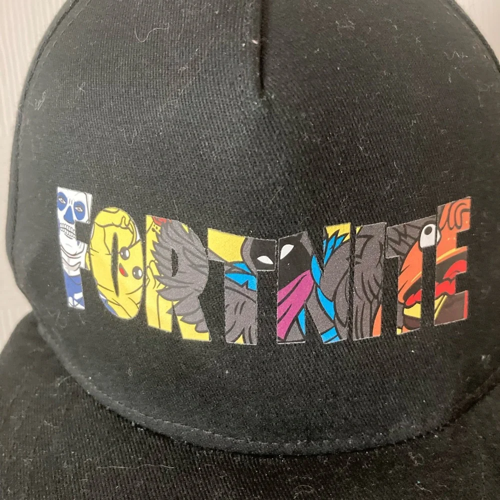 Black Fortnite SnapBack adjustable cap one size fits most hat